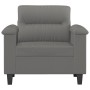 Sillón de tela microfibra gris oscuro 60 cm en Sofás | Comprar online en Foru.es