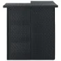 Black synthetic rattan corner bar table 100x50x105 cm by vidaXL, Kitchen and dining tables - Ref: Foro24-313481, Price: 301,1...
