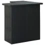 Black synthetic rattan corner bar table 100x50x105 cm by vidaXL, Kitchen and dining tables - Ref: Foro24-313481, Price: 301,1...