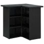 Black synthetic rattan corner bar table 100x50x105 cm by vidaXL, Kitchen and dining tables - Ref: Foro24-313481, Price: 301,1...
