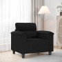 Sillón de tela de microfibra negro 60 cm en Sofás | Comprar online en Foru.es