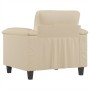 Sillón de tela de microfibra color crema 60 cm en Sofás | Comprar online en Foru.es