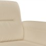Sillón de tela de microfibra color crema 60 cm en Sofás | Comprar online en Foru.es