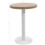 Light brown MDF bistro table 60 cm by vidaXL, Kitchen and dining tables - Ref: Foro24-286420, Price: 125,65 €, Discount: %