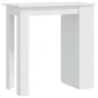 White plywood storage shelf bar table 102x50x103.5cm by vidaXL, Kitchen and dining tables - Ref: Foro24-809467, Price: 84,75 ...