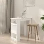 White plywood storage shelf bar table 102x50x103.5cm by vidaXL, Kitchen and dining tables - Ref: Foro24-809467, Price: 84,75 ...