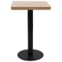 Mesa de bistró MDF marrón claro 50x50 cm de vidaXL, Mesas de cocina y de comedor - Ref: Foro24-286427, Precio: 134,16 €, Desc...