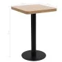 Mesa de bistró MDF marrón claro 50x50 cm de vidaXL, Mesas de cocina y de comedor - Ref: Foro24-286427, Precio: 134,16 €, Desc...