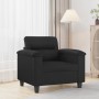 Sillón cuero sintético negro 60 cm en Sofás | Comprar online en Foru.es