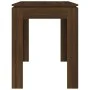 Oak brown engineered wood dining table 120x60x76 cm by vidaXL, Kitchen and dining tables - Ref: Foro24-815389, Price: 74,00 €...
