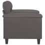 Sillón cuero sintético gris 60 cm en Sofás | Comprar online en Foru.es