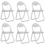 Sillas de comedor plegables 6 unidades cuero sintético blanco de vidaXL, Sillas de comedor - Ref: Foro24-284409, Precio: 112,...