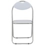 Sillas de comedor plegables 6 unidades cuero sintético blanco de vidaXL, Sillas de comedor - Ref: Foro24-284409, Precio: 133,...
