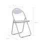 Sillas de comedor plegables 6 unidades cuero sintético blanco de vidaXL, Sillas de comedor - Ref: Foro24-284409, Precio: 133,...