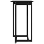High bar table made of solid black pine wood 60x60x110 cm by vidaXL, Kitchen and dining tables - Ref: Foro24-822181, Price: 7...