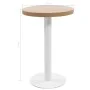 Mesa de bistró MDF marrón claro 50 cm de vidaXL, Mesas de cocina y de comedor - Ref: Foro24-286417, Precio: 110,35 €, Descuen...