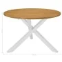 Mesa de comedor blanca 120x75 cm MDF de vidaXL, Mesas de cocina y de comedor - Ref: Foro24-247631, Precio: 247,03 €, Descuent...