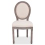 Sillas de comedor 2 unidades tela color crema de vidaXL, Sillas de comedor - Ref: Foro24-244087, Precio: 256,30 €, Descuento: %