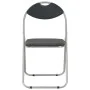 Sillas de comedor plegables 2 unidades cuero sintético negro de vidaXL, Sillas de comedor - Ref: Foro24-284407, Precio: 67,93...
