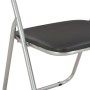 Sillas de comedor plegables 2 unidades cuero sintético negro de vidaXL, Sillas de comedor - Ref: Foro24-284407, Precio: 69,22...