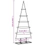 Árbol de Navidad para decoración metal negro 125 cm en Decoración Festiva y Estacional | Comprar online en Foru.es