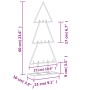Árbol de Navidad para decoración metal negro 60 cm en Decoración Festiva y Estacional | Comprar online en Foru.es