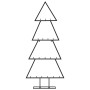 Árbol de Navidad para decoración metal negro 90 cm en Decoración Festiva y Estacional | Comprar online en Foru.es