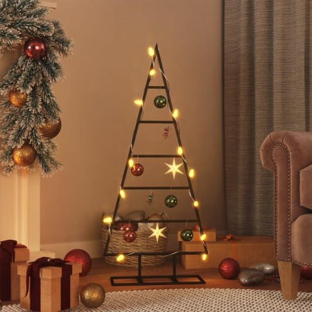 Árbol de Navidad para decoración metal negro 90 cm en Decoración Festiva y Estacional | Comprar online en Foru.es