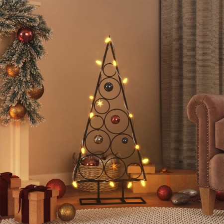 Árbol de Navidad para decoración metal negro 90 cm en Decoración Festiva y Estacional | Comprar online en Foru.es