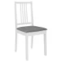Sillas de comedor con cojines 4 unidades madera maciza blanca von vidaXL, Essstühle - Ref: Foro24-247637, Preis: 248,88 €, Ra...