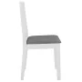 Sillas de comedor con cojines 4 unidades madera maciza blanca von vidaXL, Essstühle - Ref: Foro24-247637, Preis: 248,88 €, Ra...