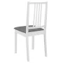 Sillas de comedor con cojines 4 unidades madera maciza blanca von vidaXL, Essstühle - Ref: Foro24-247637, Preis: 248,88 €, Ra...