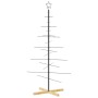Árbol de Navidad metal negro con base de madera 150 cm en Decoración Festiva y Estacional | Comprar online en Foru.es