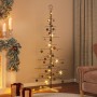 Árbol de Navidad metal negro con base de madera 180 cm en Decoración Festiva y Estacional | Comprar online en Foru.es
