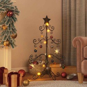 Árbol de Navidad para decoración metal negro 90 cm en Decoración Festiva y Estacional | Comprar online en Foru.es