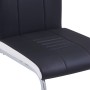 Sillas de comedor voladizas 4 unidades cuero sintético negro de vidaXL, Sillas de comedor - Ref: Foro24-281772, Precio: 329,3...
