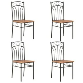 Sillas de comedor 4 unidades MDF marrón de vidaXL, Sillas de comedor - Ref: Foro24-281398, Precio: 121,79 €, Descuento: %