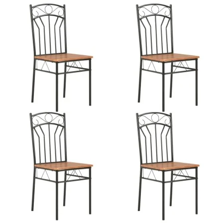 Sillas de comedor 4 unidades MDF marrón de vidaXL, Sillas de comedor - Ref: Foro24-281398, Precio: 121,79 €, Descuento: %