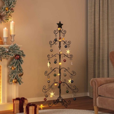 Árbol de Navidad para decoración metal negro 150 cm en Decoración Festiva y Estacional | Comprar online en Foru.es