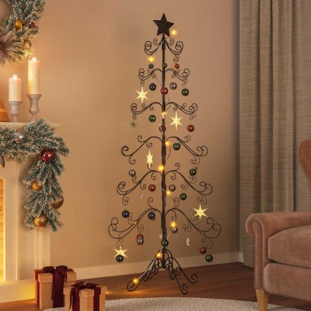 Árbol de Navidad para decoración metal negro 180 cm en Decoración Festiva y Estacional | Comprar online en Foru.es