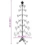 Árbol de Navidad para decoración metal negro 215 cm en Decoración Festiva y Estacional | Comprar online en Foru.es