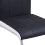 Sillas de comedor voladizas 2 unidades cuero sintético negro de vidaXL, Sillas de comedor - Ref: Foro24-281771, Precio: 159,1...