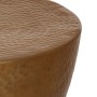 Mesa de centro aluminio martillado latón Ø 50x30 cm en Mesas de centro | Comprar online en Foru.es