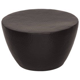 Mesa de centro aluminio martillado latón negro Ø 50x30 cm en Mesas de centro | Comprar online en Foru.es