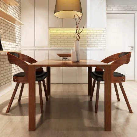 Dining chairs 2 units brown synthetic leather by vidaXL, dining chairs - Ref: Foro24-240706, Price: 287,44 €, Discount: %