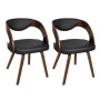 Sillas de comedor 2 unidades cuero sintético marrón de vidaXL, Sillas de comedor - Ref: Foro24-240706, Precio: 270,80 €, Desc...