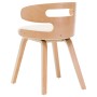 Sillas de comedor 2 uds madera curvada y cuero sintético crema de vidaXL, Sillas de comedor - Ref: Foro24-283108, Precio: 217...