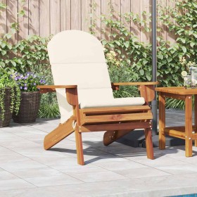 Silla de jardín Adirondack con cojines madera maciza acacia en Sillas de jardín | Comprar online en Foru.es