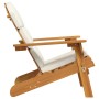 Silla de jardín Adirondack con cojines madera maciza acacia en Sillas de jardín | Comprar online en Foru.es