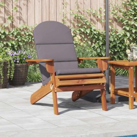 Silla de jardín Adirondack con cojines madera maciza acacia en Sillas de jardín | Comprar online en Foru.es